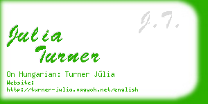 julia turner business card