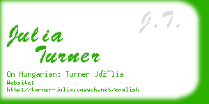 julia turner business card